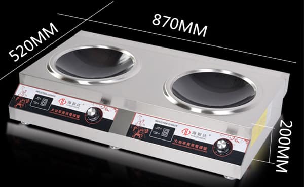 Bếp Từ Công Nghiệp Đôi Mặt Lõm Hzd-5Kw-2Axs 2 HZD 5KW 2AXS 1