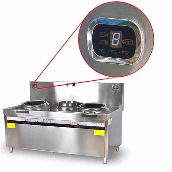 Bếp Từ Công Nghiệp 2 Mặt Lõm Và Bếp Hầm Hzd-2X8Kw-400Acs 2 Bếp từ công nghiệp 2 mặt lõm và bếp hầm có vòi rửa 8KW HZD-2x8KW-400ACS-2