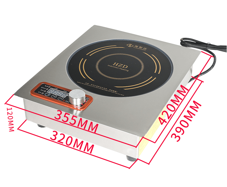 Bếp Từ Công Nghiệp Phẳng Đặt Âm Bàn 3500W Hzd-3.5Kw-Sxp 1 Bếp từ công nghiệp phẳng đặt âm bàn 3500W HZD-3.5KW-SXP-1