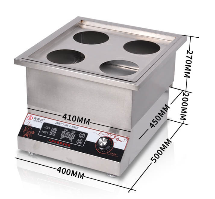 Bếp từ công nghiệp đơn nồi hấp 5KW-2