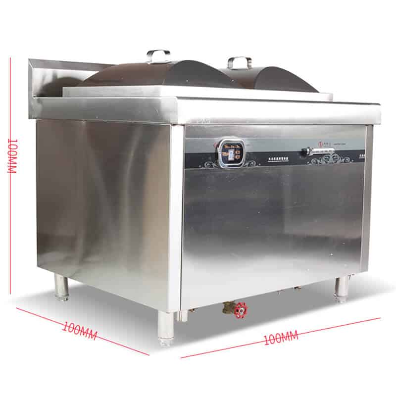 Bếp từ công nghiệp lớn 2 mặt hấp 8KW-1