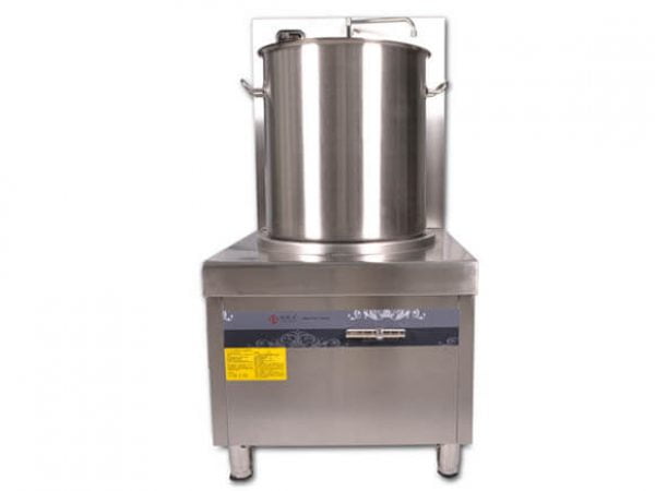 Bếp từ công nghiệp lớn có vòi rửa 15KW HZD-15KW-PDKCL