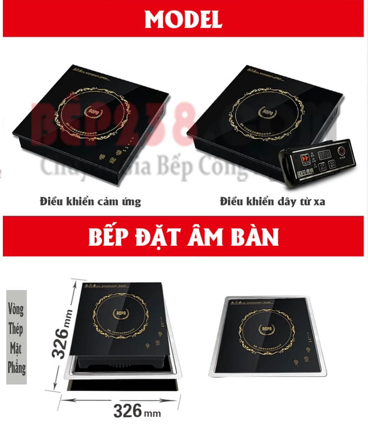 Bếp Từ Nhà Hàng Lẩu Aopa 2Kw-3Kw Ap-X320V 2 bep tu nha hang lau AOPA 2KW 3KW AP X320V 001