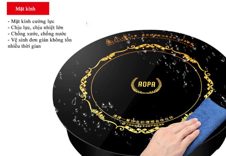 Bếp Từ Nhà Hàng Lẩu Aopa 800W Ap-196T 4 Bếp từ nhà hàng lẩu AOPA 800W AP-196T-4