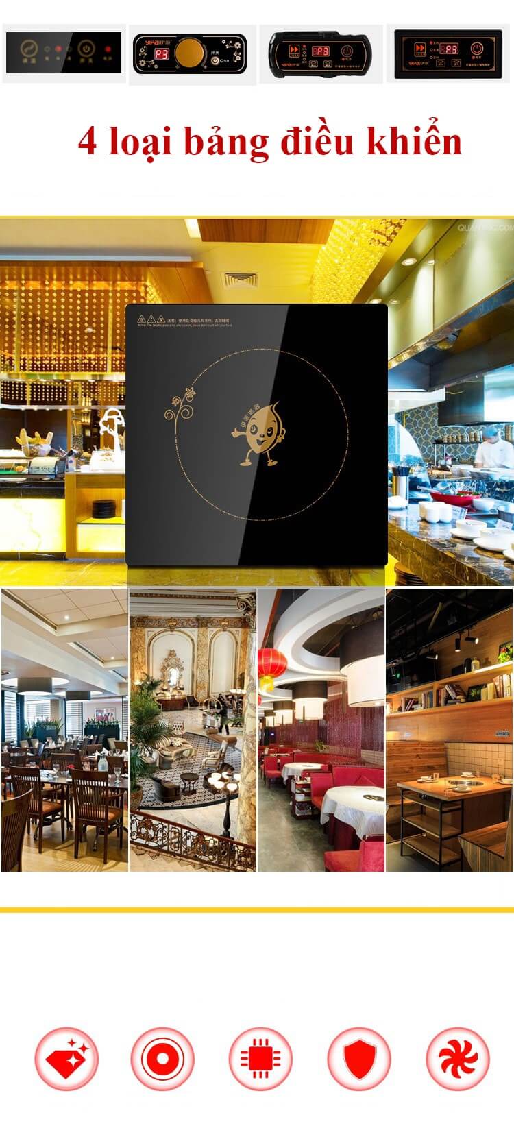 Bếp từ nhà hàng lẩu YP-X320-1