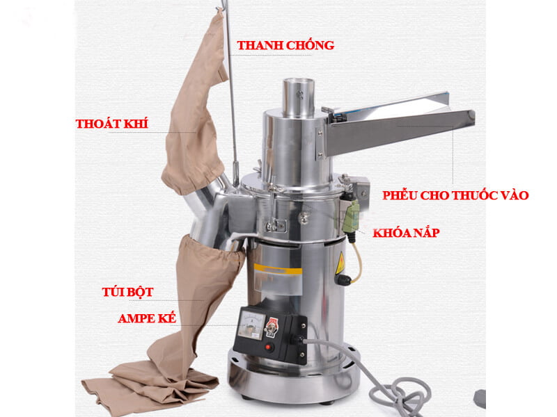 Máy Nghiền Bột Đông Y Ak-12Ab 4 Máy nghiền bột đông y AK-12AB -3