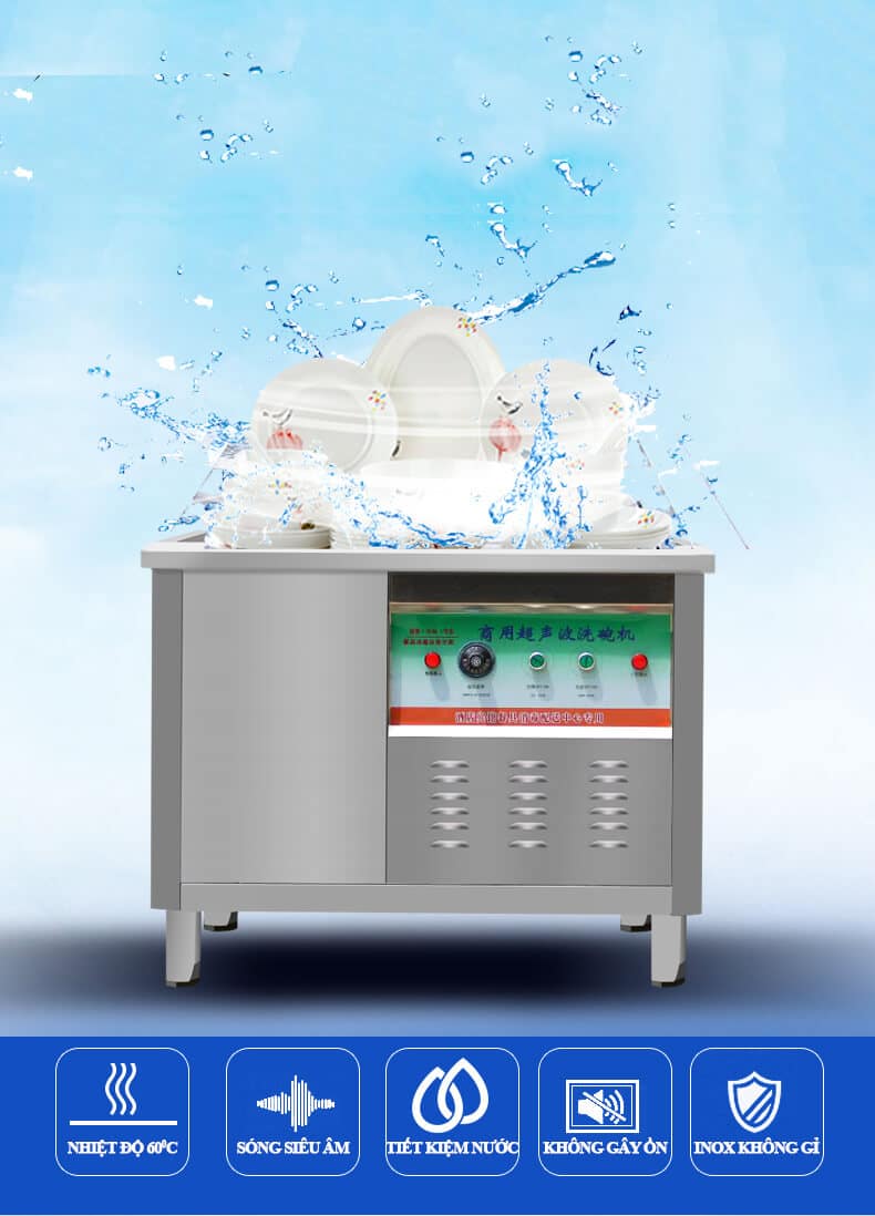 Máy rửa bát siêu âm công nghiệp 200x80x80cm