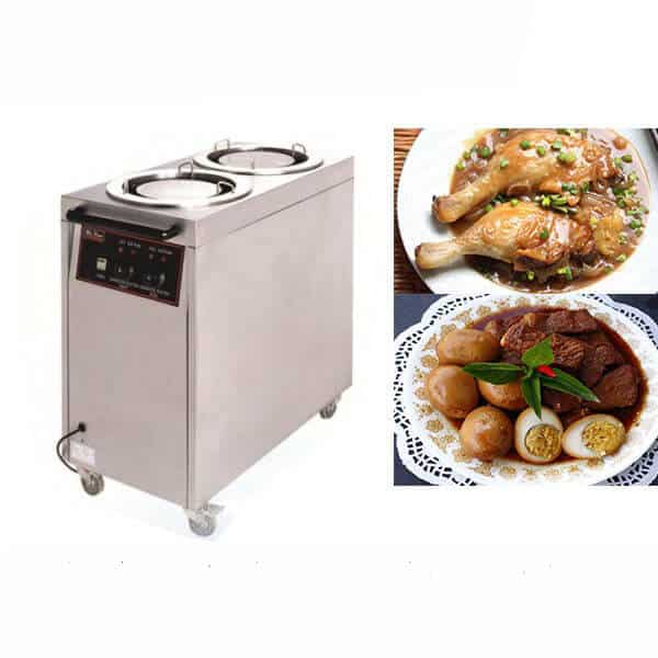 Tủ xe hâm nóng thức thức ăn 2 ngăn DF-2-1