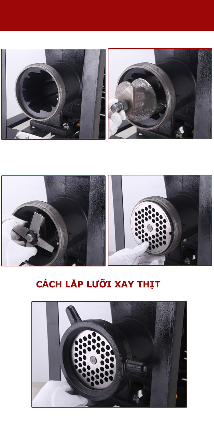 Máy xay thịt, cua, cá, ốc, thịt gà, tỏi, ớt, rau của quả XT-42-7