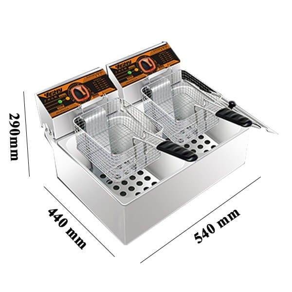 Bếp chiên nhúng đôi HY82R