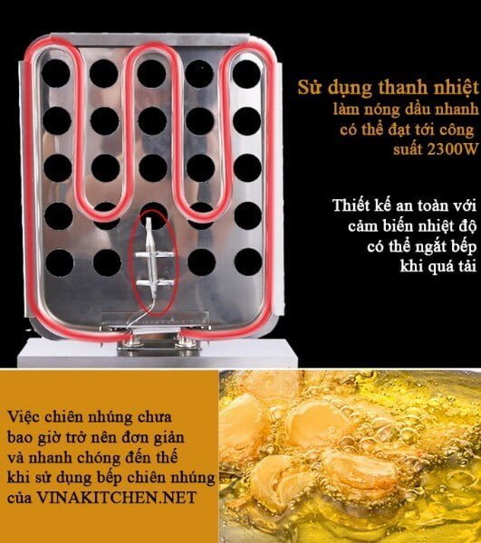 Bếp chiên nhúng đôi HY82R-2