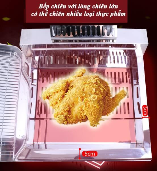 Bếp chiên nhúng dùng điện có vòi xả 12 lít BHD-12LE-2