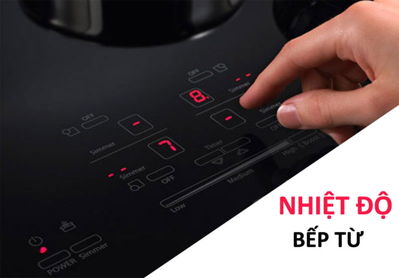 Dùng bếp từ công nghiệp nên để nhiệt độ bao nhiêu, Dùng bếp từ công nghiệp nên để nhiệt độ bao nhiêu?