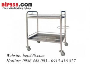 Xe đẩy cấp phát thuốc inox y tế XPT-01