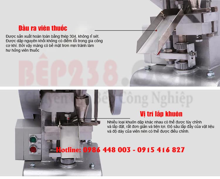 may dap vien nen thuoc tay YP 003