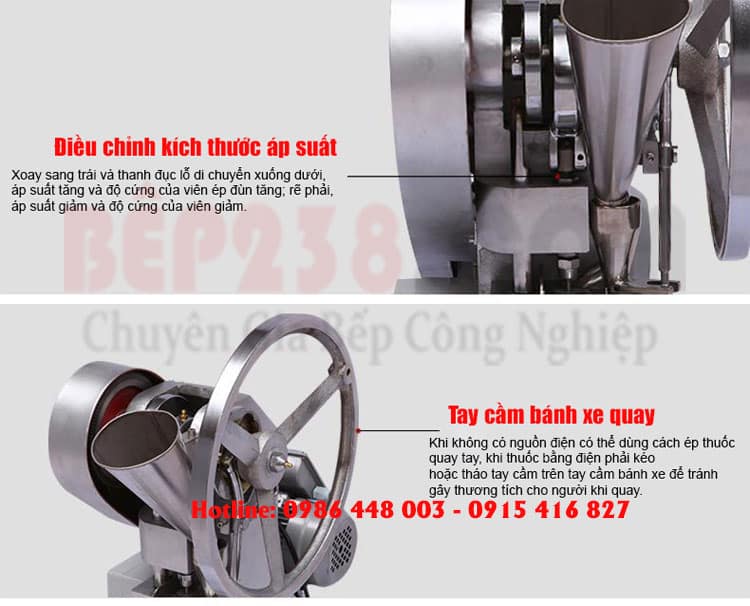 may dap vien nen thuoc tay YP 004