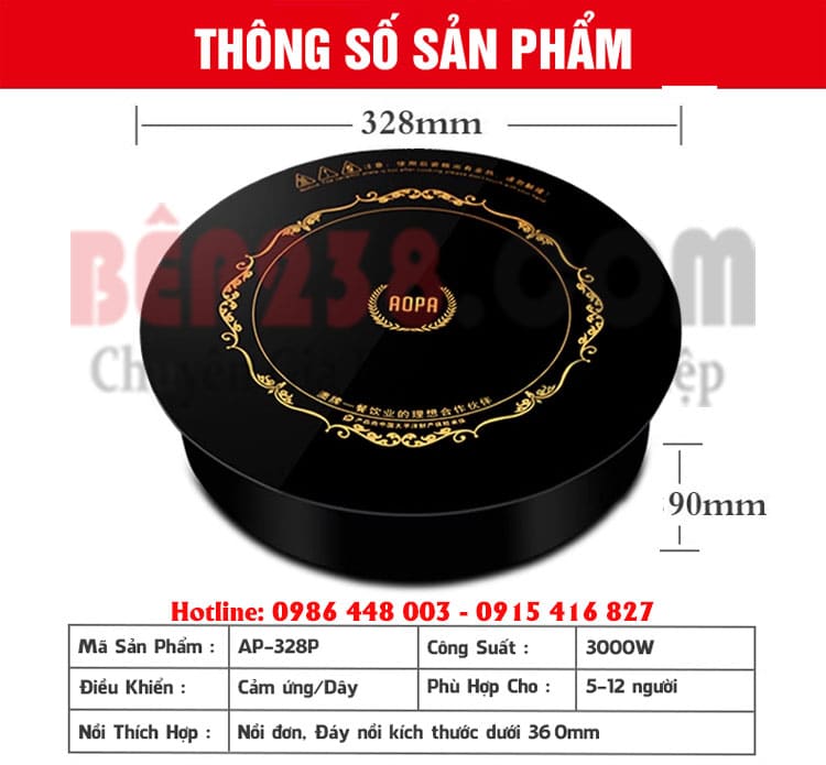 bep tu nha hang lau aopa 3kw ap 328p
