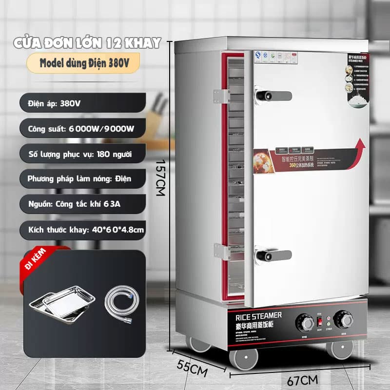 Tủ Nấu Cơm Bằng Điện Sn-Mdd12 1 tu nau com bang dien SN MDD12
