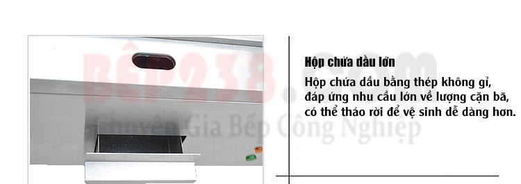 Bep ran phang dung dien VNK FY 600 hop chua dau lon