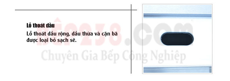 Bep ran phang dung dien VNK FY 600 lo thoat dau rong