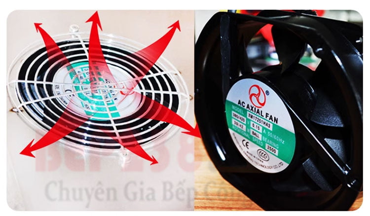 Bếp Từ Công Nghiệp Đơn Mặt Phẳng 8Kw Hzd-8Kw-Pdkcl 5 Bep tu cong nghiep HAIZHIDA phang 1 mat 20kw HZD 20KW PDKCL quat tan nhiet
