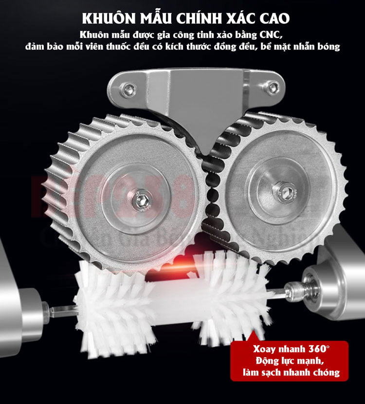 Khuon mau cua May lam vien hoan tu dong AW 92S duoc gia cong chinh xac bang may CNC