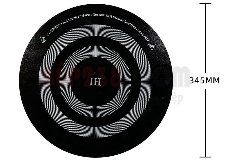 Mat kinh bep tu cong nghiep loai tron duong kinh 345 mm cua HAIZIDA 01