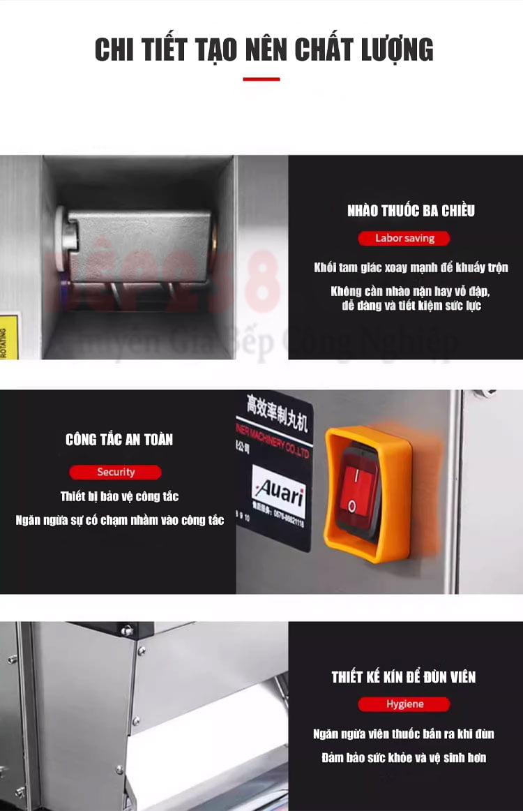 May lam vien hoan ban tu dong AW 15 dac diem noi bat