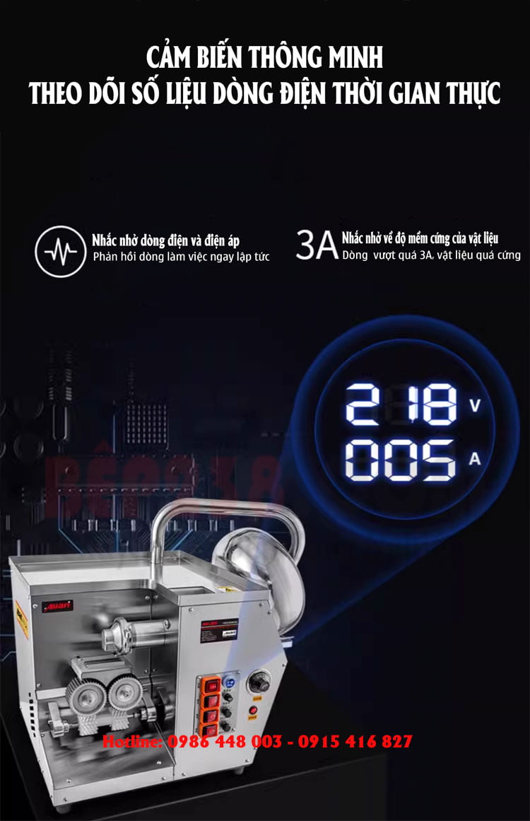 May lam vien hoan tu dong AW 26S hien thi dong dien