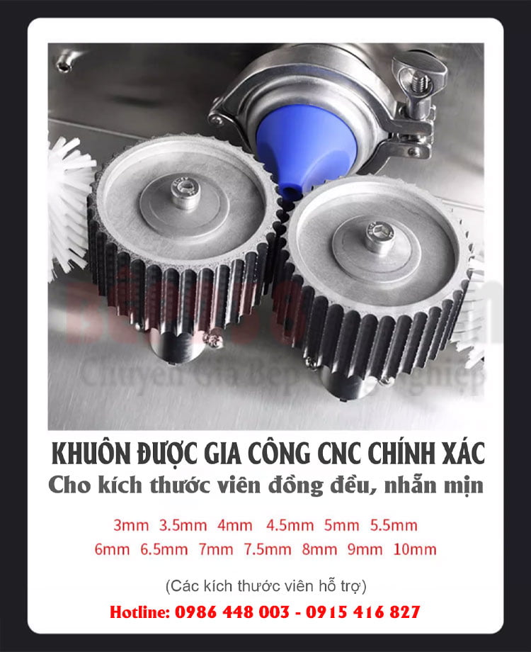 May lam vien hoan tu dong AW 91 khuon duoc gia cong cnc chinh