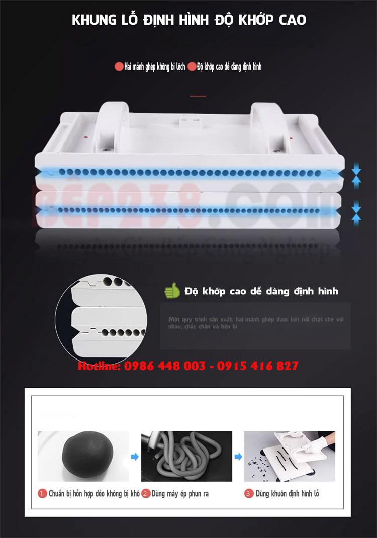 Ban lam vien hoan thu cong bang nhua ABS co khung lo dinh hinh do khop cao