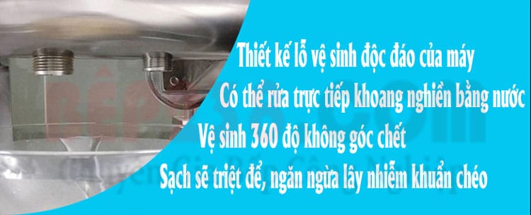 May nghien thuoc dong y MY 80 sieu min thiet ke lo ve sinh doc dao co the ve sinh truc tiep bang nuoc