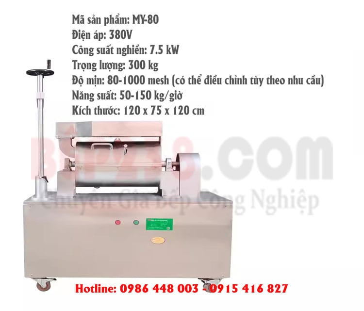 Thong so ky thuat May nghien thuoc dong y MY 80 sieu min